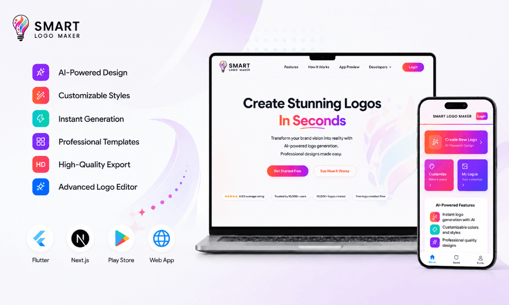 Smart Logo Maker case study screenshot